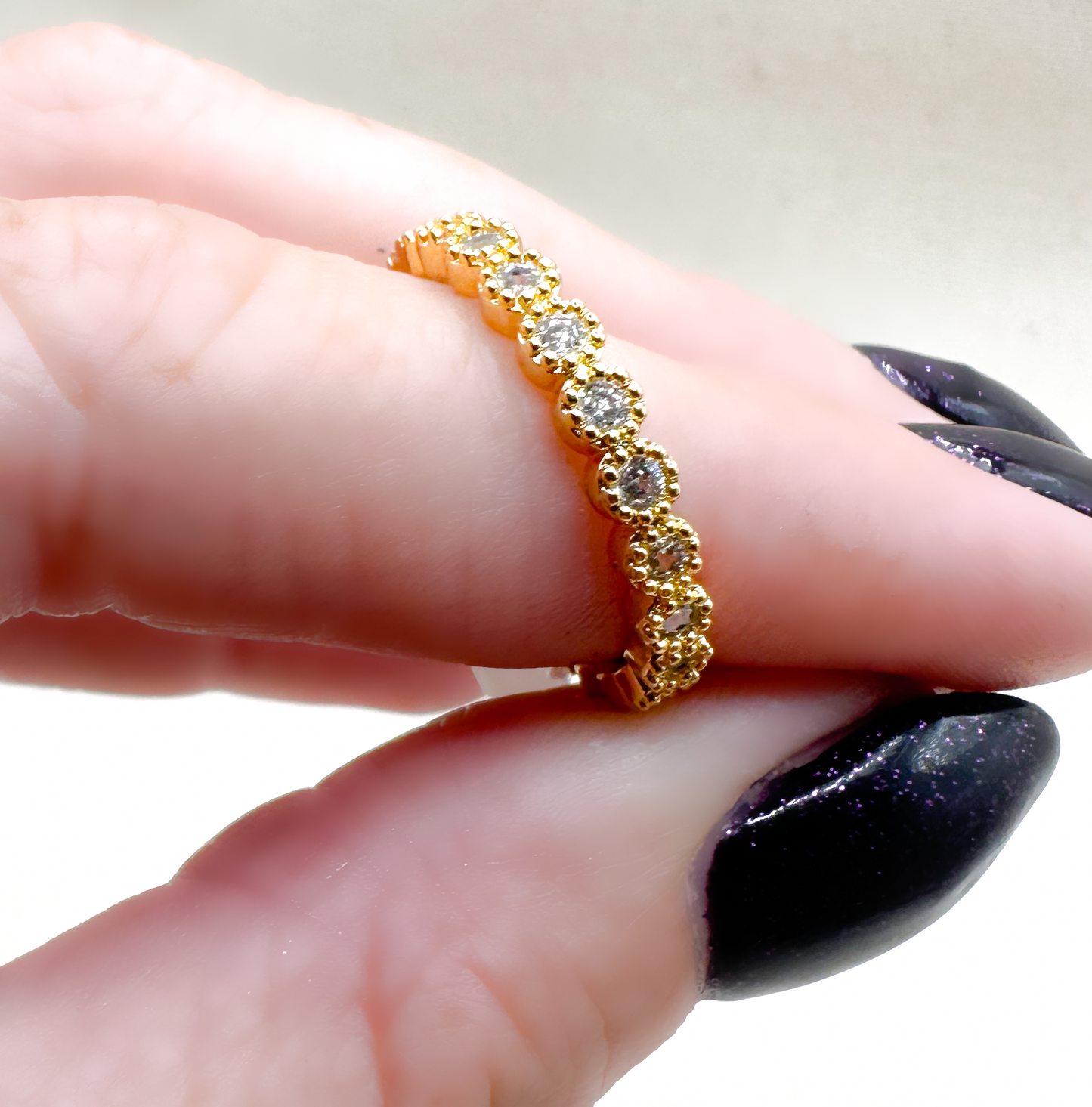 Rhinestone Circles Ring