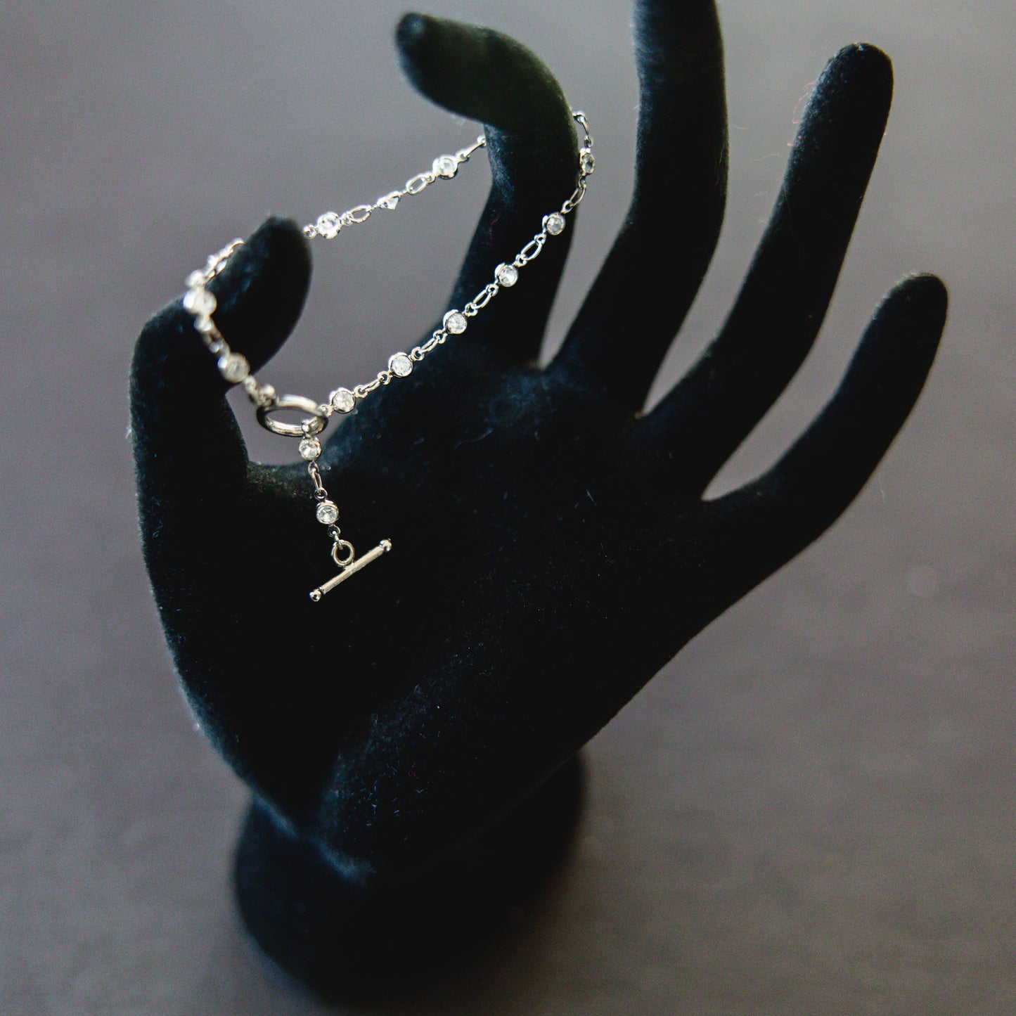 Sterling Silver Rhinestone Poppy
