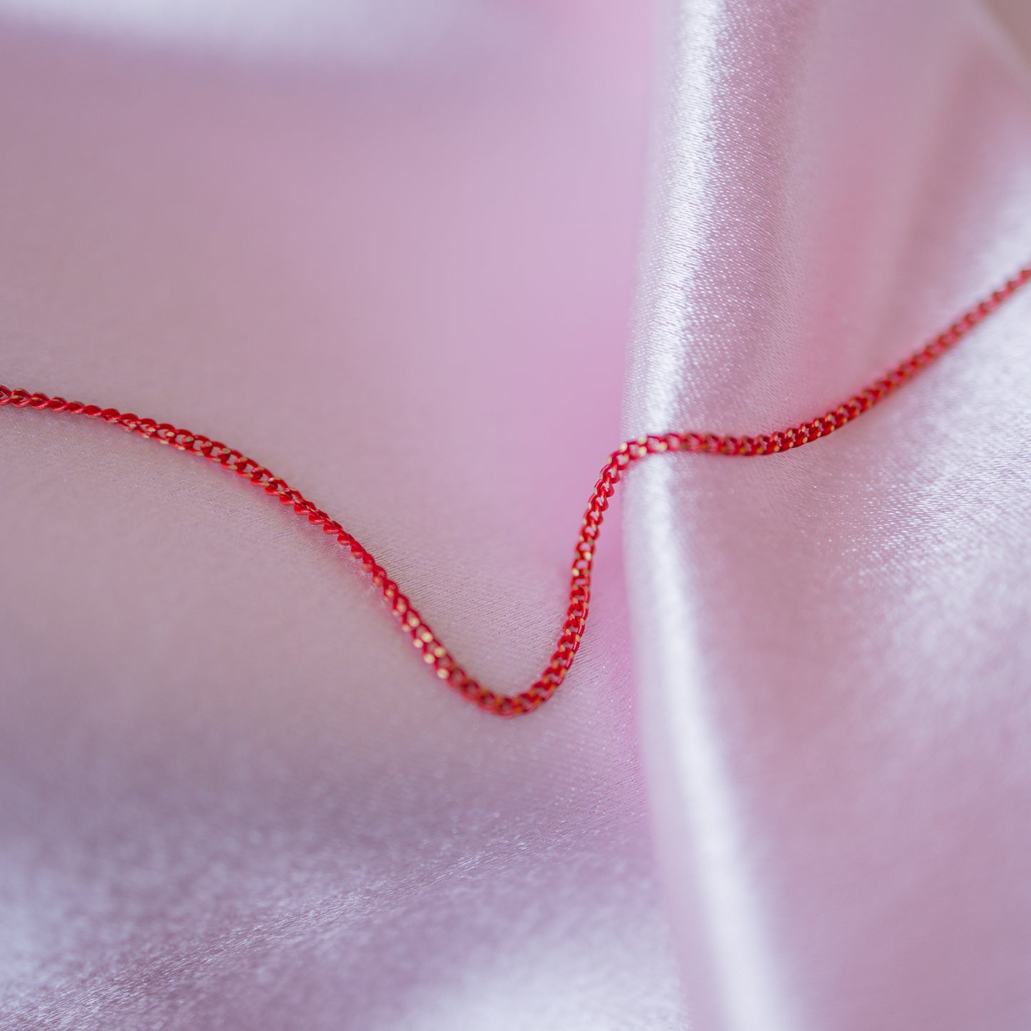 Red & Gold Curb Chain