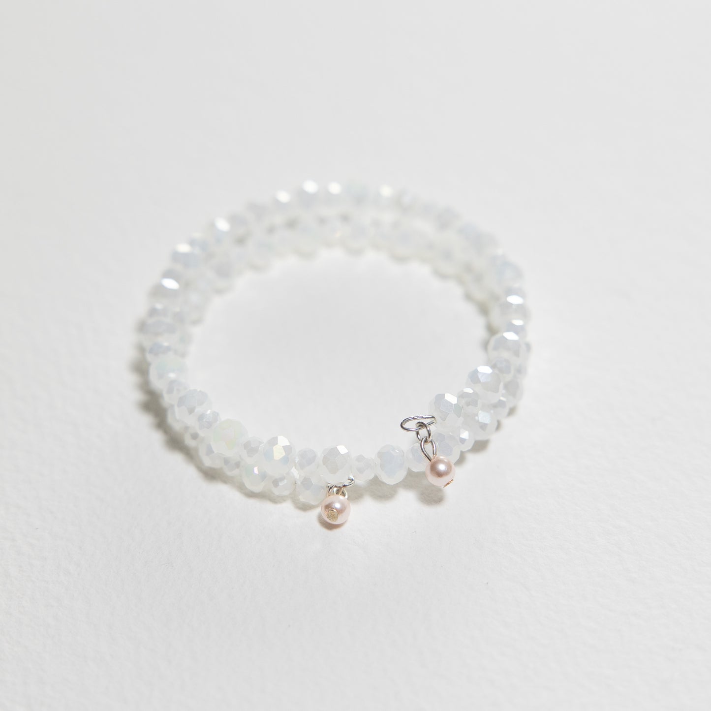 White Crystal Wrap Bracelet