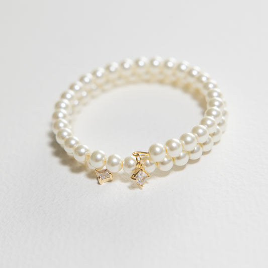 Chunky Pearl Wrap Bracelet