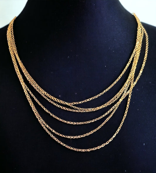 Dainty Multi Chain Necklace