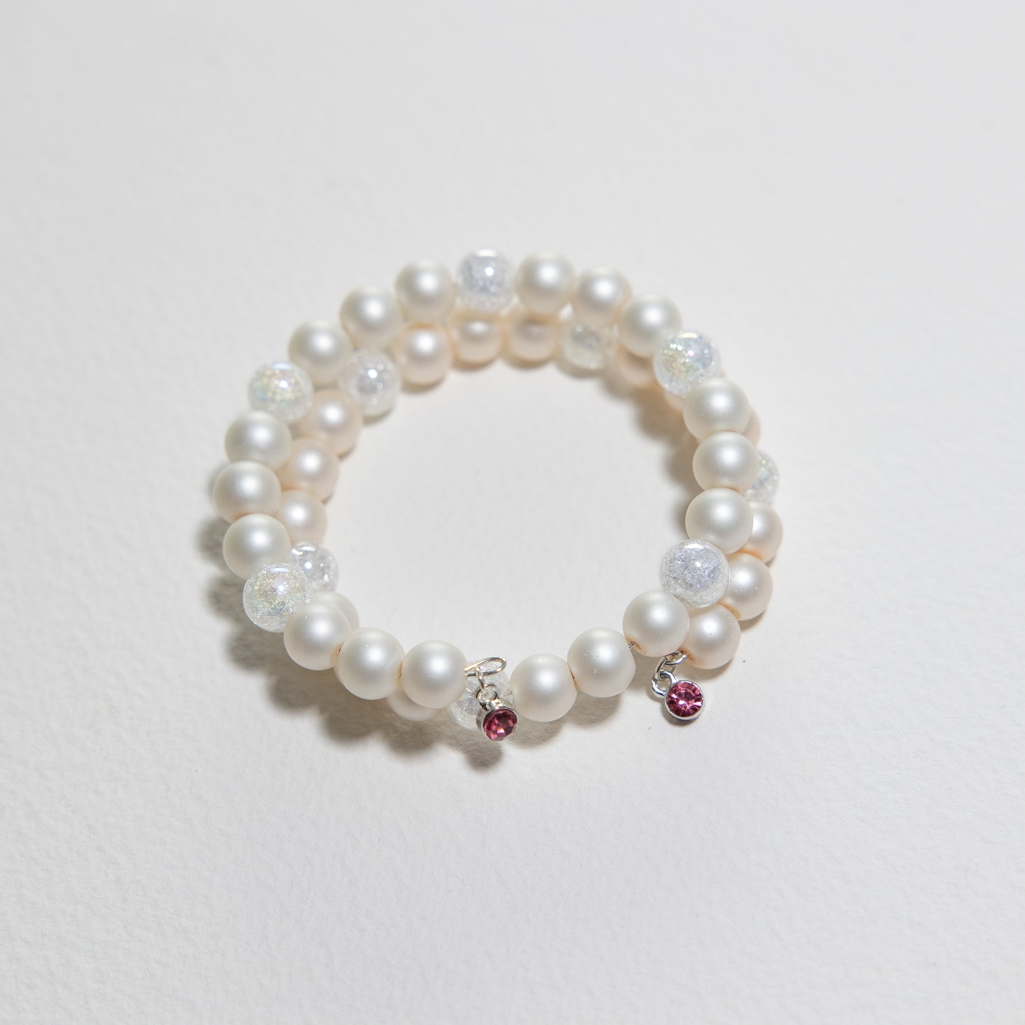 Crystal Pearls Wrap Bracelet