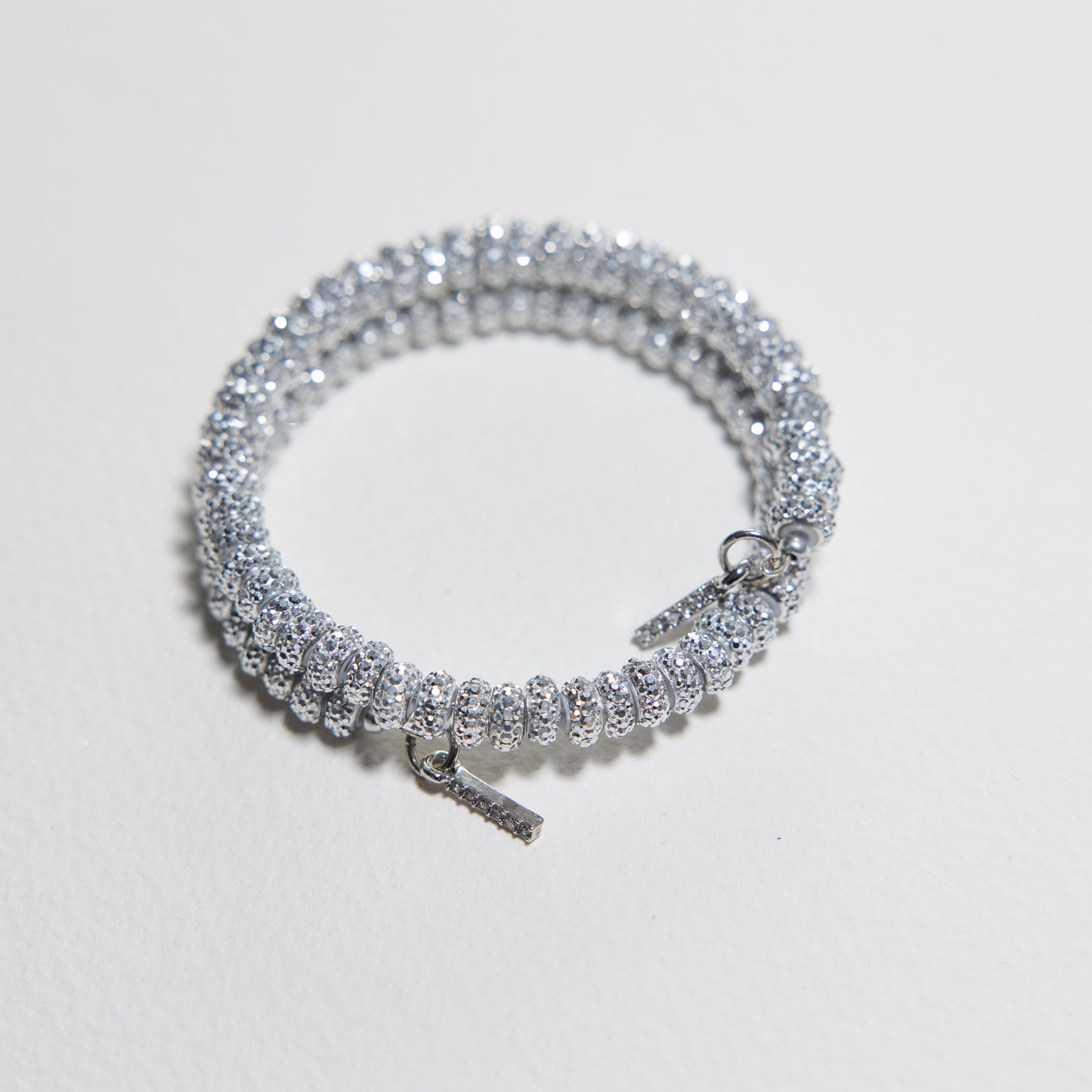 Crushed Silver Wrap Bracelet