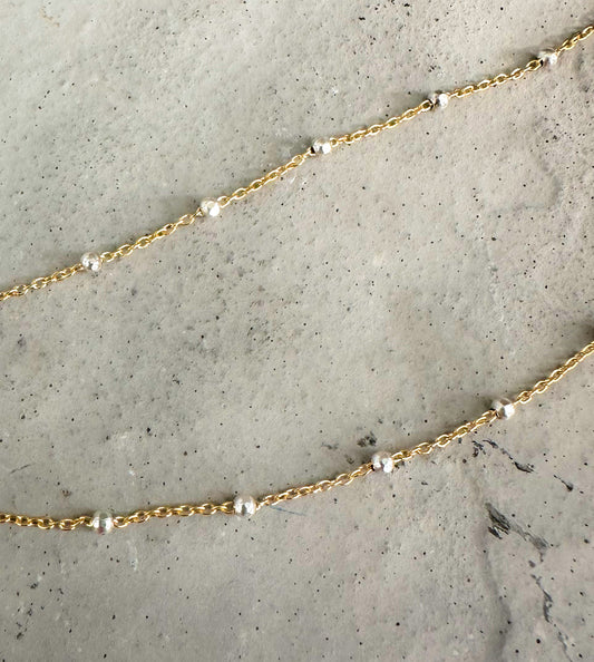 Gold and Silver Satellite Chain